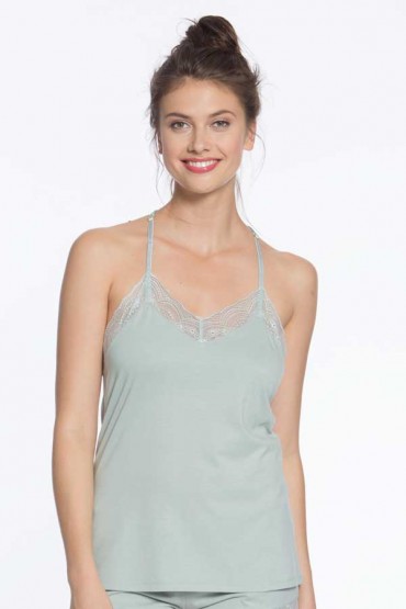 Top de Pijama Venice Verde Aqua