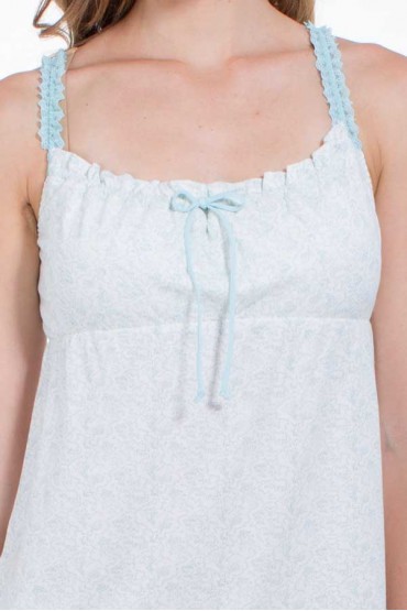 Top de Pijama Arya Aqua Tiras