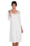 Camisón de Algodón Pima Graciela Ivory ML