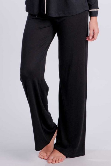 Pijama de Lactancia Invierno Pantalón Sophie Basic negro