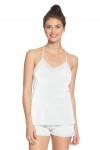Pijama de Algodón Anaís Blanco Short