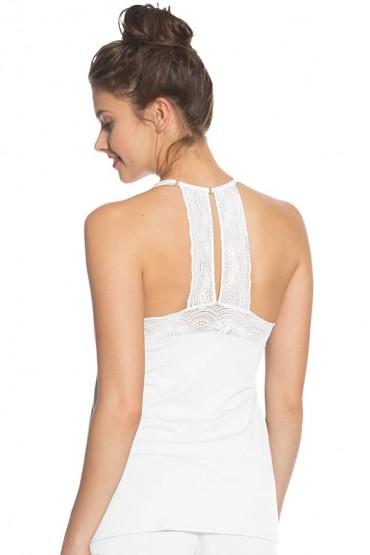 Pijama de Algodón Anaís Blanco Short