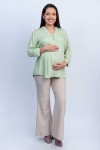 Blusa de Maternidad y Lactancia Iris Verde