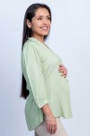 Blusa de Maternidad y Lactancia Iris Verde