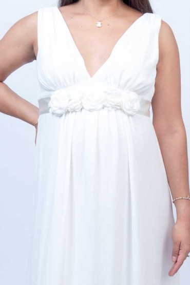 Vestido Baby Shower Diana Ivory