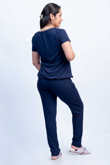 Pijama de Lactancia Mabel Pantalón Navy