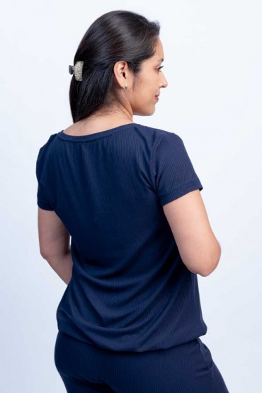 Pijama de Lactancia Mabel Pantalón Navy