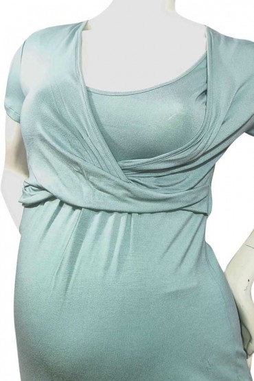 Vestido Pre y Post Parto Suzete Cemento MC