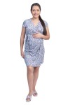 Vestido de Maternidad y Lactancia Divine Lila Flores