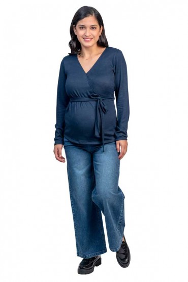 Polo de Lactancia Brianna Azul Marino ML