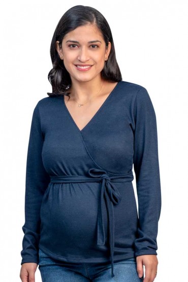 Polo de Lactancia Brianna Azul Marino ML
