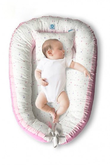 Cuna / Nido Colecho Estrellas Rosadas Monchitos