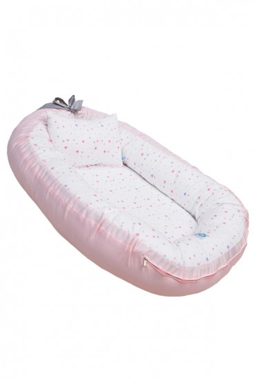 Cuna / Nido Colecho Estrellas Rosadas Monchitos