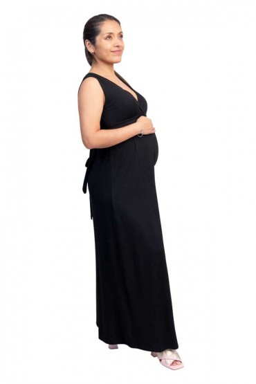 Vestido de Maternidad y lactancia Erika Negro