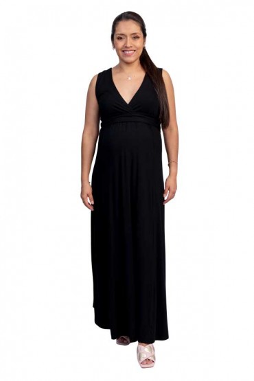 Vestido de Maternidad y lactancia Erika Negro