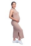 Vestido Camisero de Maternidad Olivia Mocca