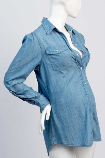 Blusa de Maternidad y Lactancia Zamir Denim