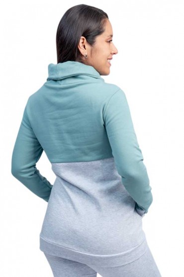 Polera de Lactancia Gia Jade Gris