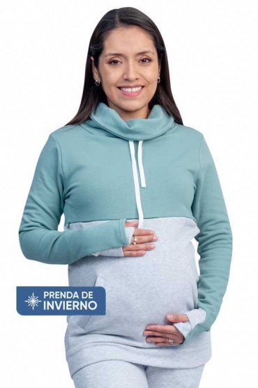 Polera de Lactancia Gia Jade Gris