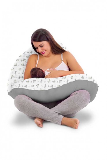 Almohadon Multifuncional Zorritos Gris Monchitos