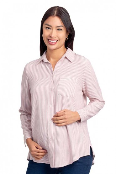 Blusa de Maternidad y Lactancia Evelyn Rayas Rosa