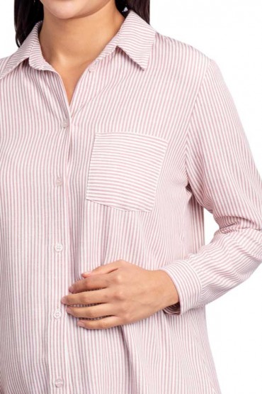 Blusa de Maternidad y Lactancia Evelyn Rayas Rosa
