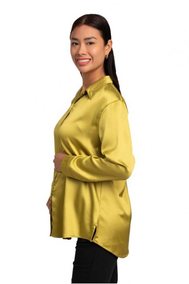 Blusa de Maternidad y Lactancia Evelyn Verde Pistacho