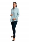 Blusa de Maternidad y Lactancia Celeste