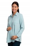 Blusa de Maternidad y Lactancia Celeste