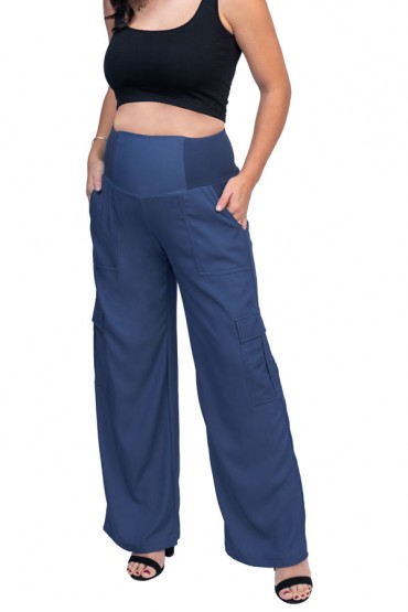 Pantalón de Embarazo Viña Cargo Denim