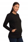 Polera Maternidad y Lactancia Romina Negro