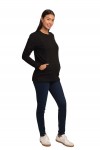 Polera Maternidad y Lactancia Romina Negro
