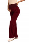 Pantalón de Embarazo Boca Ancha Jecy Vino Invierno
