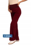 Pantalón de Embarazo Boca Ancha Jecy Vino Invierno