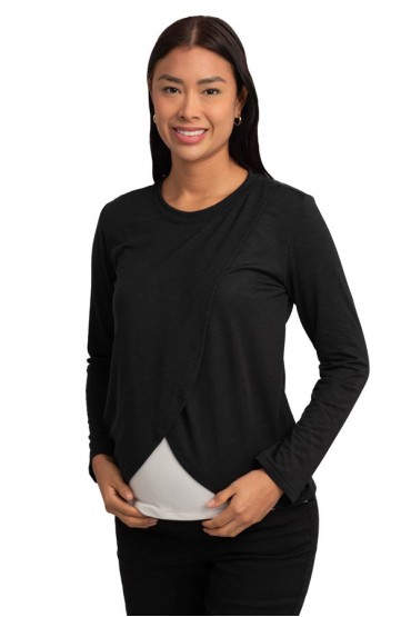 Polo de Lactancia Bella Negro Ivory