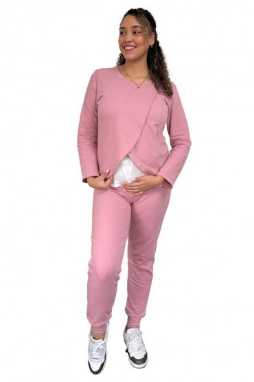 Buzo de Lactancia Vanessa Palo Rosa