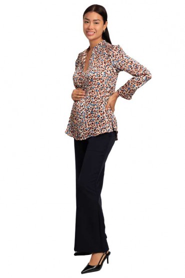 Blusa de Maternidad y Lactancia Iris Animal Print