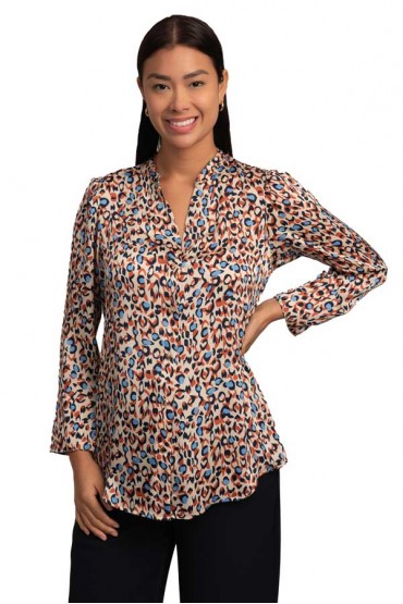 Blusa de Maternidad y Lactancia Iris Animal Print