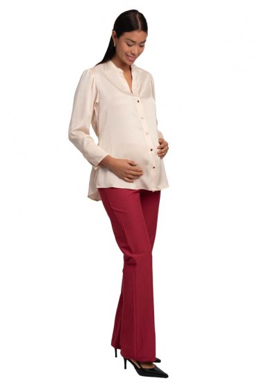 Blusa de Maternidad y Lactancia Iris Beige