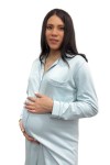 Camisero de Maternidad y Lactancia Paige Celeste Puntos