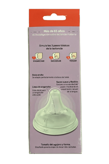 Biberón Anti cólico Softouch Pigeon Vidrio 240ml - 8oz Blanco