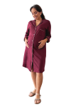 Camisero de Maternidad y Lactancia Paige Vino M3/4