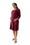 Camisero de Maternidad y Lactancia Paige Vino M3/4