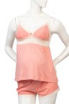 Pijama  algodon pima Top Short Courney Coral