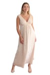 Vestido Baby Shower Diana Beige
