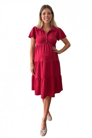 Vestido de Maternidad Asti Fresa