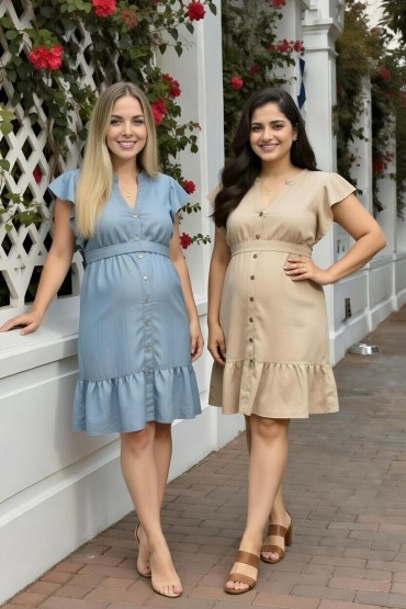 Vestido de Baby Shower y Post Parto Dany Denim