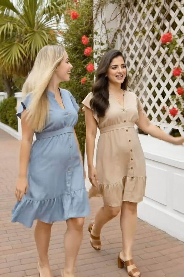 Vestido de Baby Shower y Post Parto Dany Denim