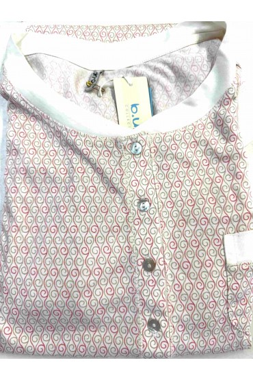 Pijama de Lactancia Ros Estampado Filigranas