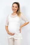 Blusa de maternidad de blonda Perla
